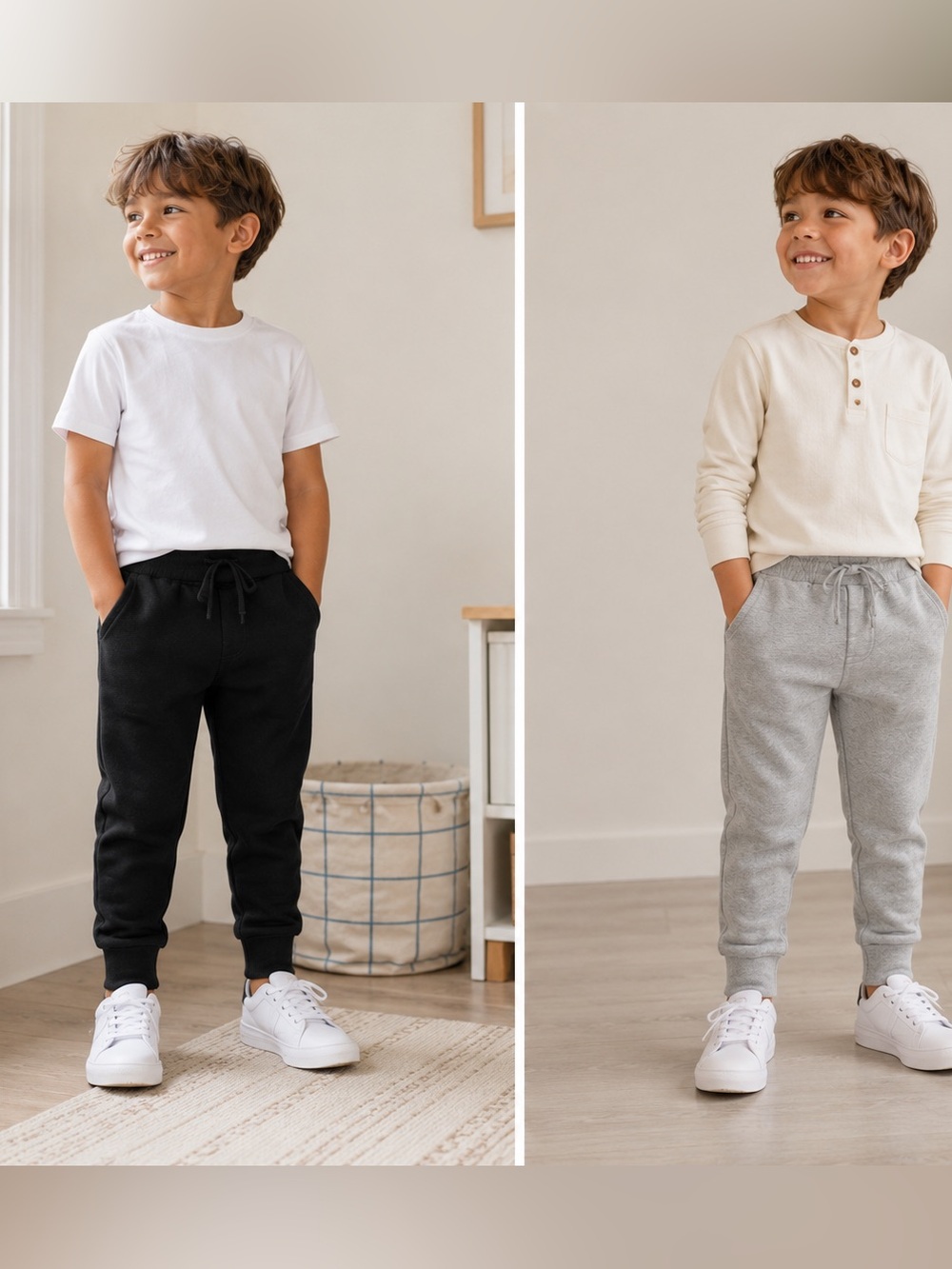 Splendid Kids' 2-Pack Heavy Fleece Joggers Size 7